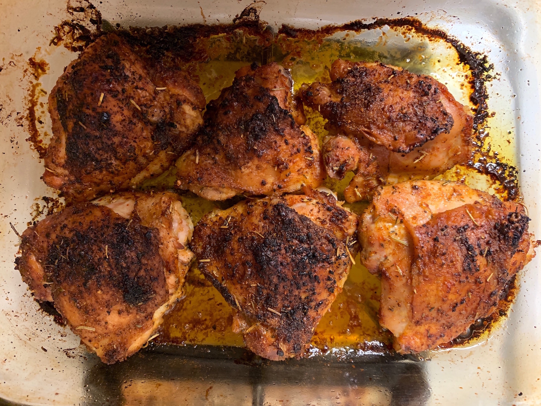 Baked Chicken Thighs with Everything Seasoning - Kudos Kitchen